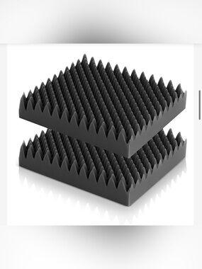 Egg Foam Seat Cushions for Office Car Home Wheelchair (2-pack) BLACK Gray